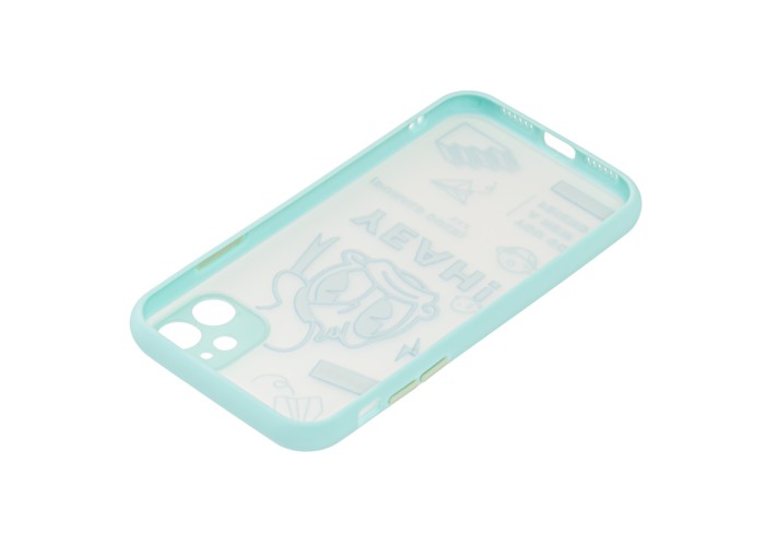 Чехол для iPhone 11 Picture shadow matte Donald Duck бирюзовый