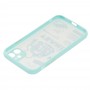 Чехол для iPhone 11 Picture shadow matte Donald Duck бирюзовый