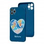 Чехол для iPhone 11 Pro Wave Fancy undersea world / dark blue