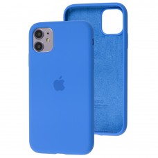 Чехол для iPhone 11 Silicone Full royal blue / синий