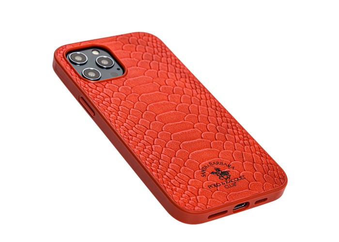 Чехол для iPhone 12 Pro Max Polo Knight (Leather) красный