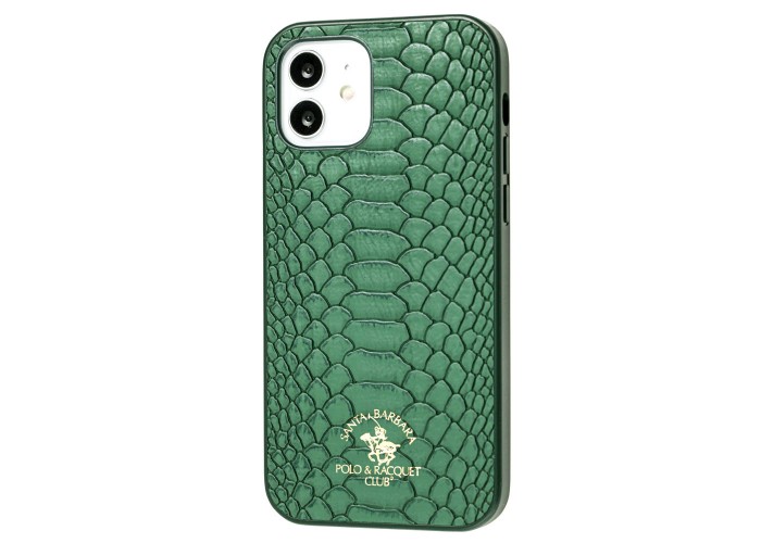 Чехол для iPhone 12 / 12 Pro Polo Knight (Leather) зеленый