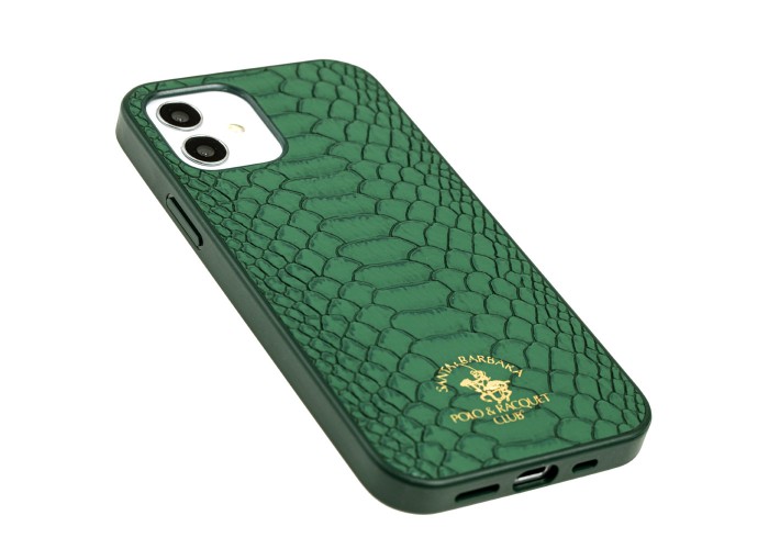 Чехол для iPhone 12 / 12 Pro Polo Knight (Leather) зеленый