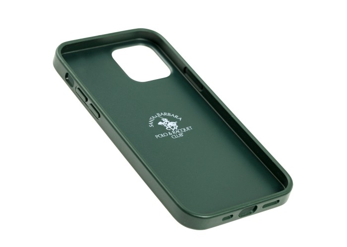 Чехол для iPhone 12 / 12 Pro Polo Knight (Leather) зеленый