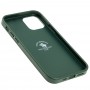 Чехол для iPhone 12 / 12 Pro Polo Knight (Leather) зеленый