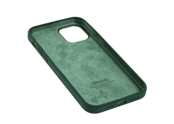 Чехол для iPhone 12 / 12 Pro Silicone Full зеленый / forest green