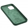 Чехол для iPhone 12 / 12 Pro Silicone Full зеленый / forest green