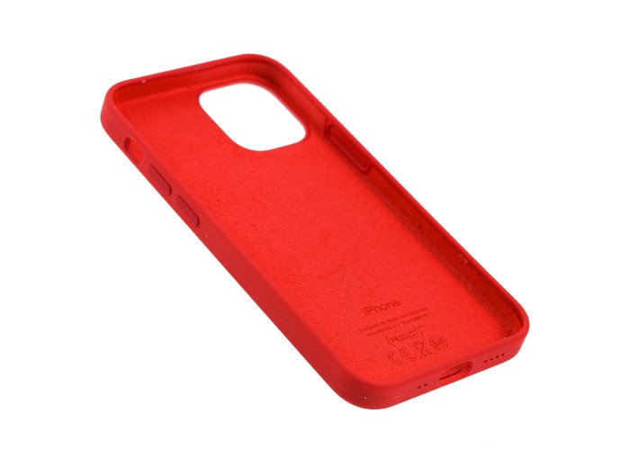 Чехол для iPhone 12 mini Full Silicone case красный