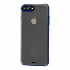 Чехол для iPhone 7 Plus / 8 Plus Clear матовый синий
