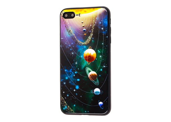 Чехол для iPhone 7 Plus / 8 Plus Glass Галактика