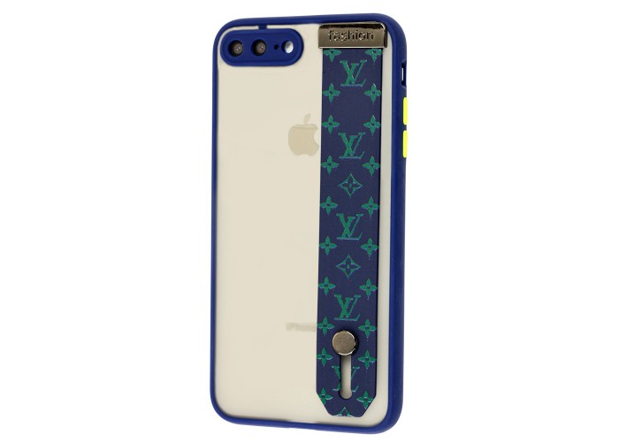 Чехол для iPhone 7 Plus / 8 Plus WristBand LV синий / зеленый