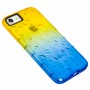 Чехол для iPhone 7 / 8 Gradient Gelin case желто-синий