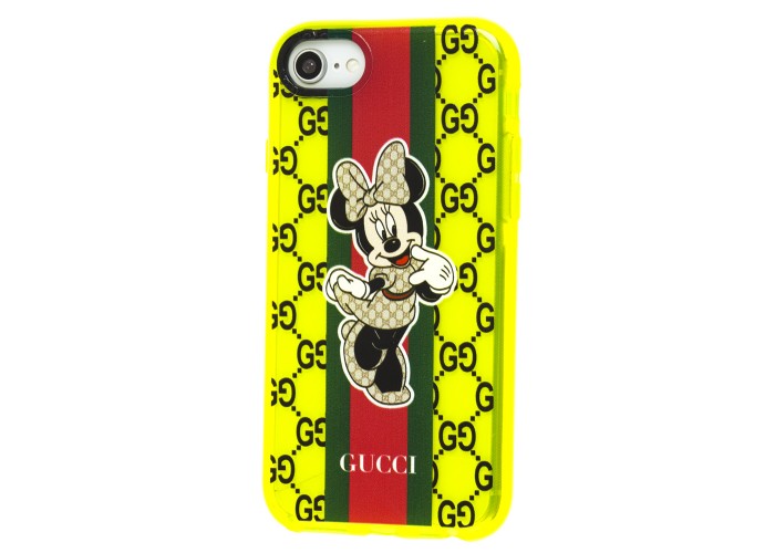 Чехол для iPhone 7 / 8 / SE 20 Neon print Минни Маус