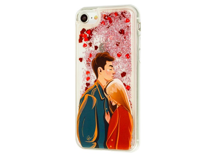 Чехол для iPhone 7 / 8 блестки вода 