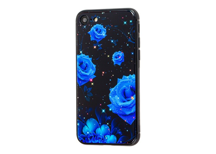 Чехол для iPhone 7 / 8 glass роза