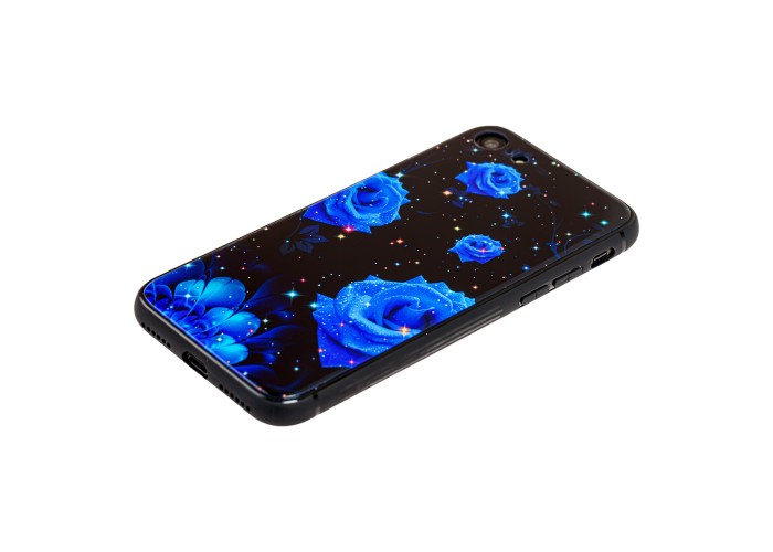Чехол для iPhone 7 / 8 glass роза