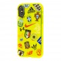 Чехол для iPhone X / Xs Neon print trade marks