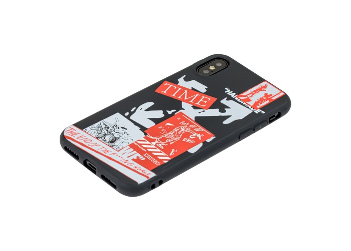 Чехол для iPhone X / Xs Smoothy print off-white time