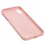 Чехол для iPhone Xr Alcantara 360 pink sand