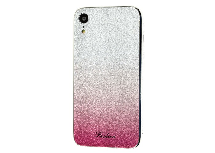 Чехол для iPhone Xr Ambre Fashion серебристый / розовый