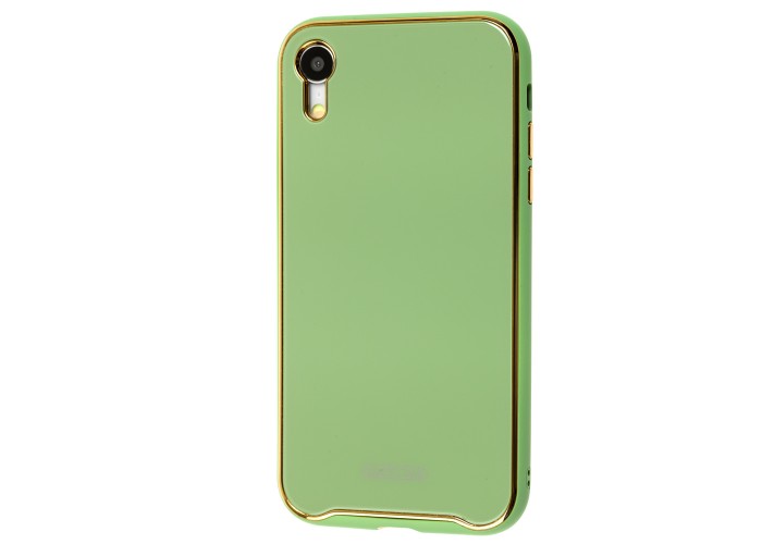Чехол для iPhone Xr Glass Premium мятный