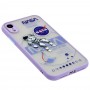 Чехол для iPhone Xr Picture shadow matte space nasa / light purple