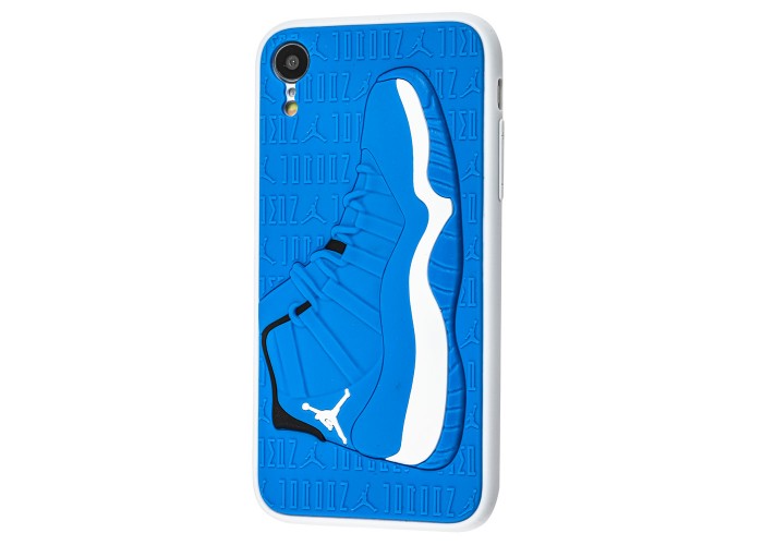 Чехол для iPhone Xr Sneakers Brand jordan синий / белый