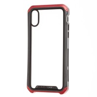 Чехол для iPhone Xs Max Element Transparent черно красный