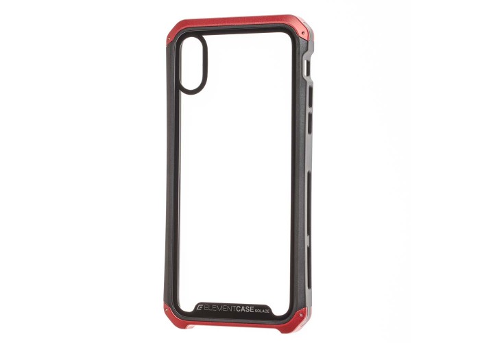 Чехол для iPhone Xs Max Element Transparent черно красный