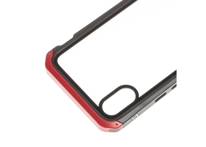 Чехол для iPhone Xs Max Element Transparent черно красный
