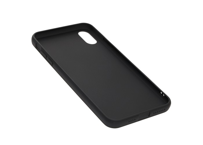 Чехол для iPhone Xs Max Leather cover черный