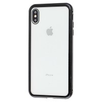Чехол для iPhone Xs Max Magnetic with glass черный