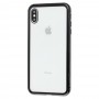 Чехол для iPhone Xs Max Magnetic with glass черный
