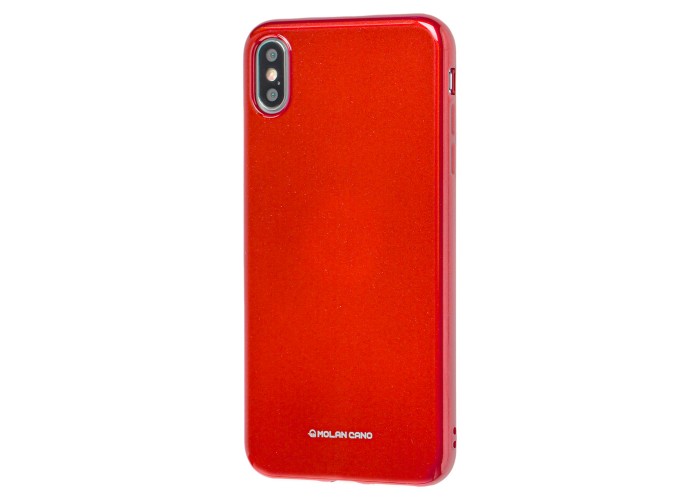 Чехол для iPhone Xs Max Molan Cano Jelly глянец бордовый