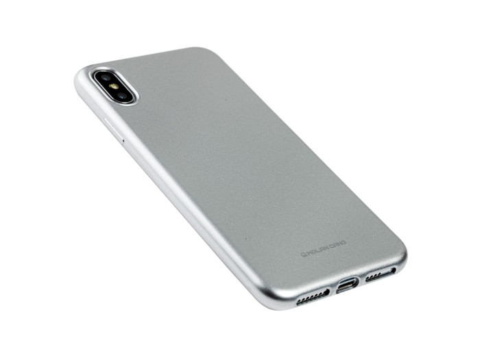 Чехол для iPhone Xs Max Molan Cano Jelly глянец серебристый