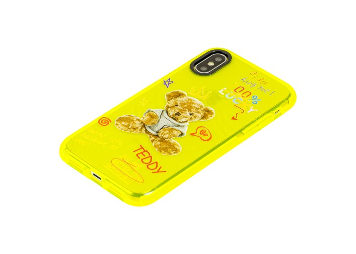 Чехол для iPhone Xs Max Neon print Teddy