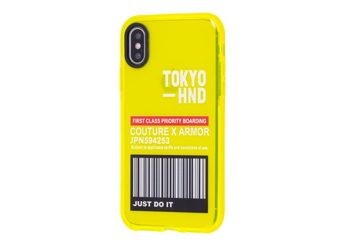 Чехол для iPhone Xs Max Neon print Tokyo