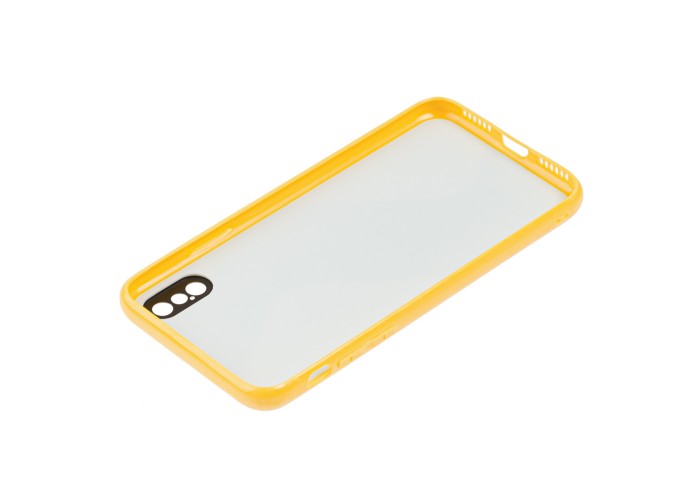 Чехол для iPhone Xs Max Shine mirror желтый