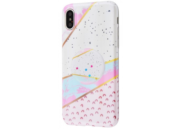 Чехол для iPhone Xs Max мрамор 