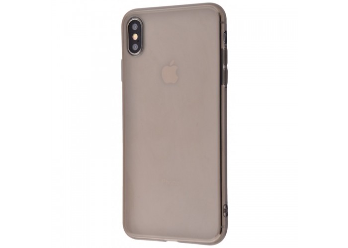 Чехол для iPhone Xs Max с защитой камеры черный