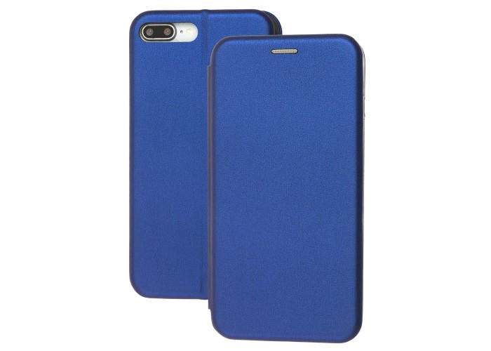 Чехол книжка для iPhone 7 Plus / 8 Plus Premium синий