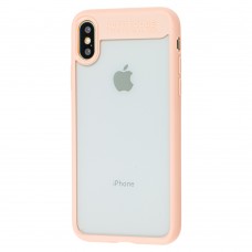 Чехол противоударный для iPhone X / Xs Usams Mant розовый