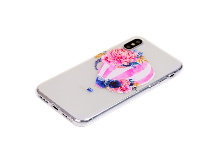Чехол силиконовый для iPhone X / Xs воздушный шар
