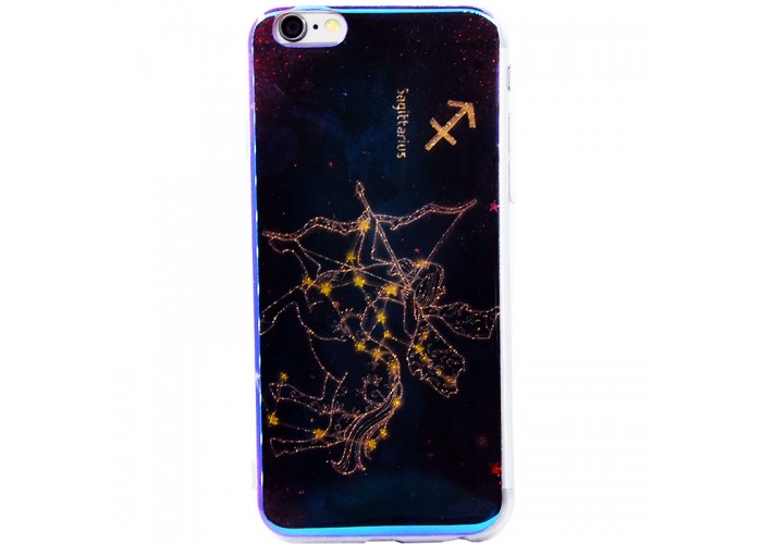Накладка силиконовая перламутр зодиаки для iPhone 6 Sagitarius