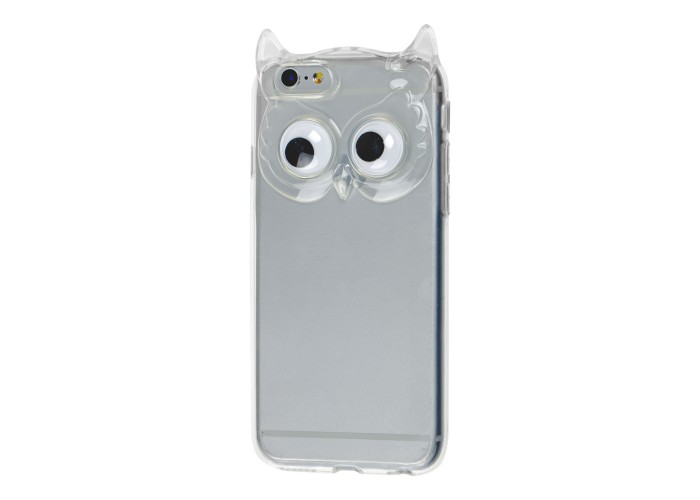3D чехол для iPhone 6 сова прозрачный