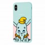 Чехол 3D для iPhone Xs Max Disney Dumbo мятный