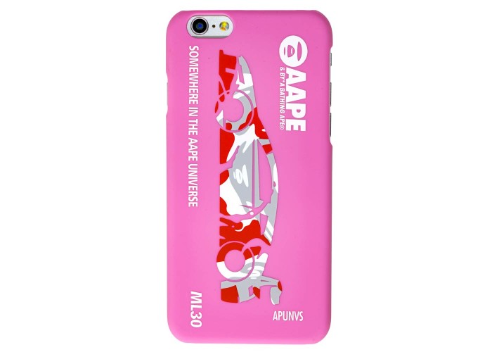 Чехол AAPE для iPhone 6 розовый