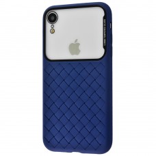 Чехол Baseus Glass Weaving для iPhone Xr  синий