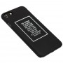 Чехол Daring для iPhone 7 / 8 матовое покрытие черный с надписью в рамке