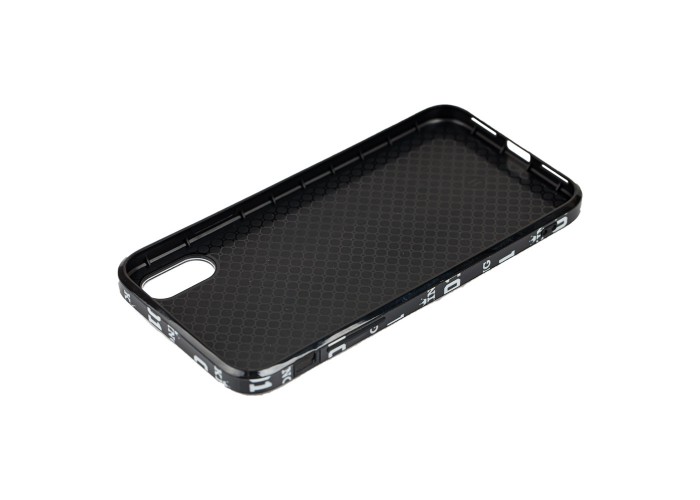 Чехол HQ glass для iPhone X / Xs королева черный